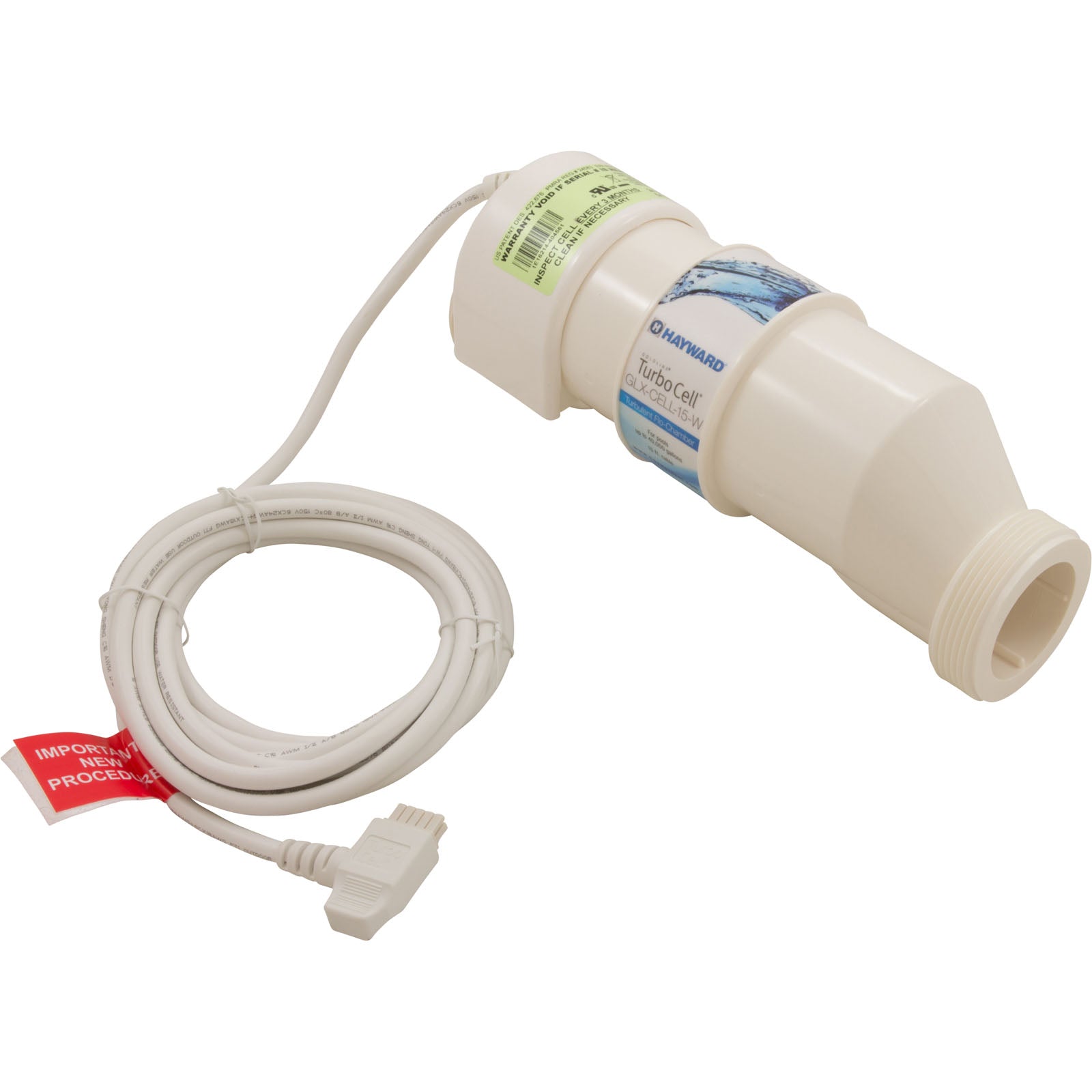 Hayward GLX-CELL-15-W AquaRite® Replacement TurboCell 40K gal with 15' Cord - Replaces T-CELL-15
