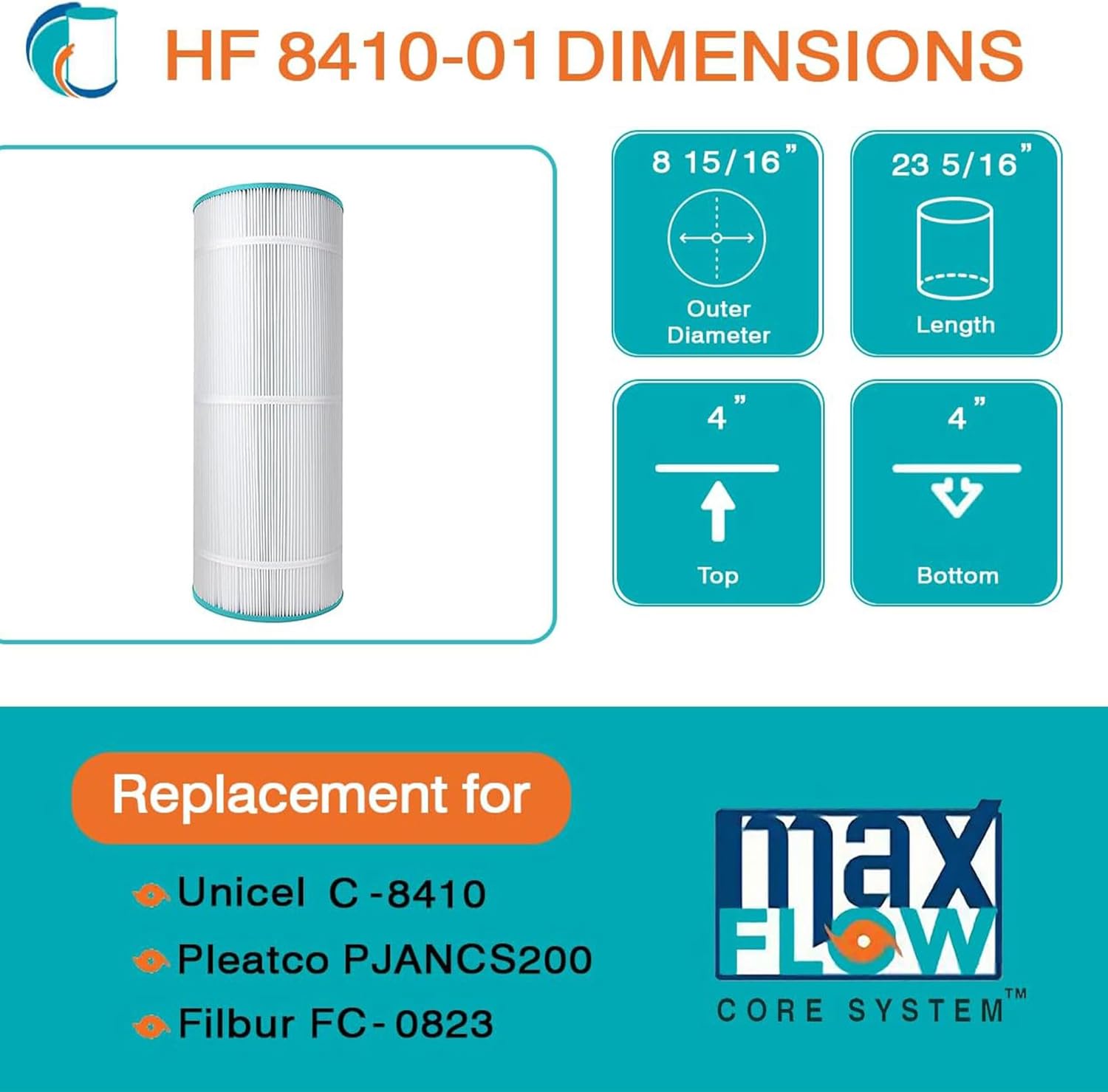 Jandy CS 100 Replacement Filter Cartridge | C-8410 | PJANCS100 | FC-0821 | R0462200