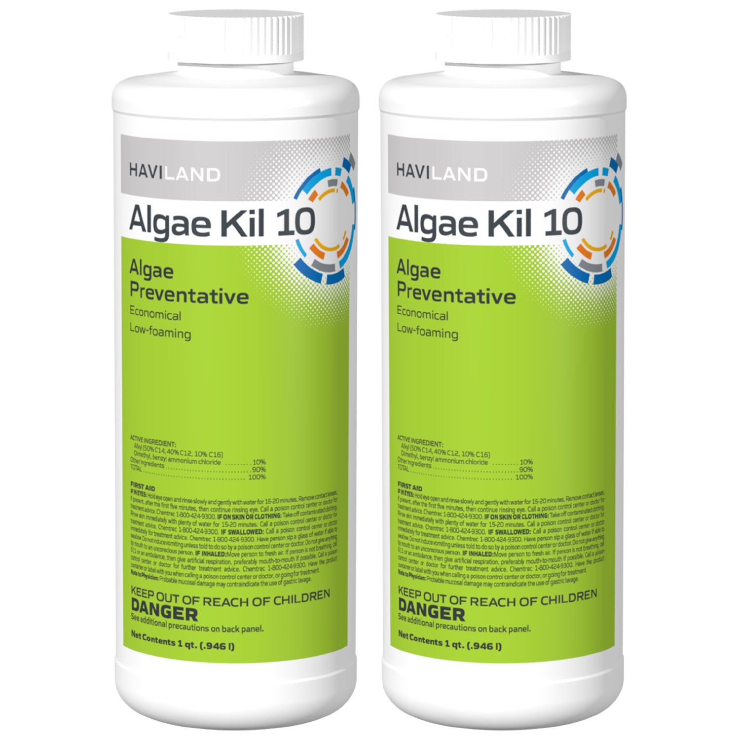 DuraChlor Algae Kil 10 Pool Algaecide 1 Quart - 2 Pack