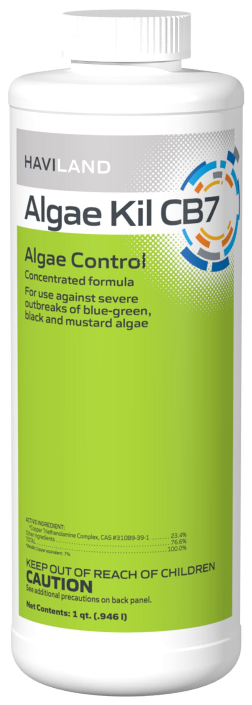 Durachlor Algae Kil CB7.4 Copper Pool Algaecide - 1  Quart