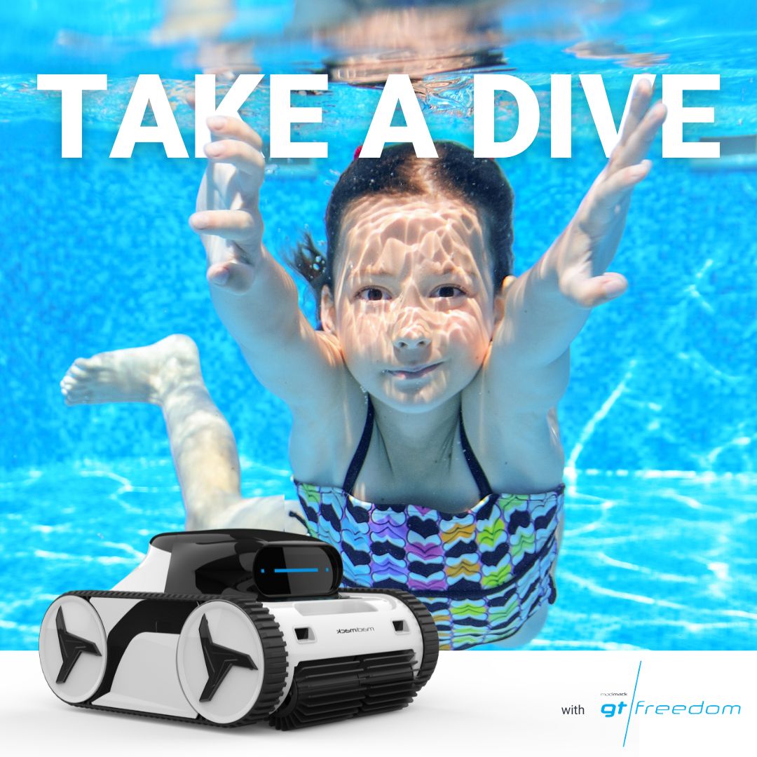 Madimack GT Freedom i30 Automatic Robotic Pool Cleaner - Battery Powered - 3hr Battery Life