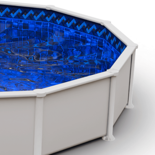 15' Round Midnight Sapphire Mosaic Above Ground Unibead Pool Liner - 35ga Premium Gauge -52" Wall Height