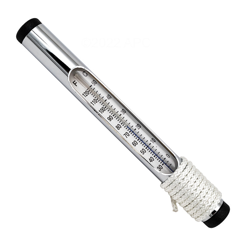 Pentair R141086 130 Chrome Brass Tube Thermometer