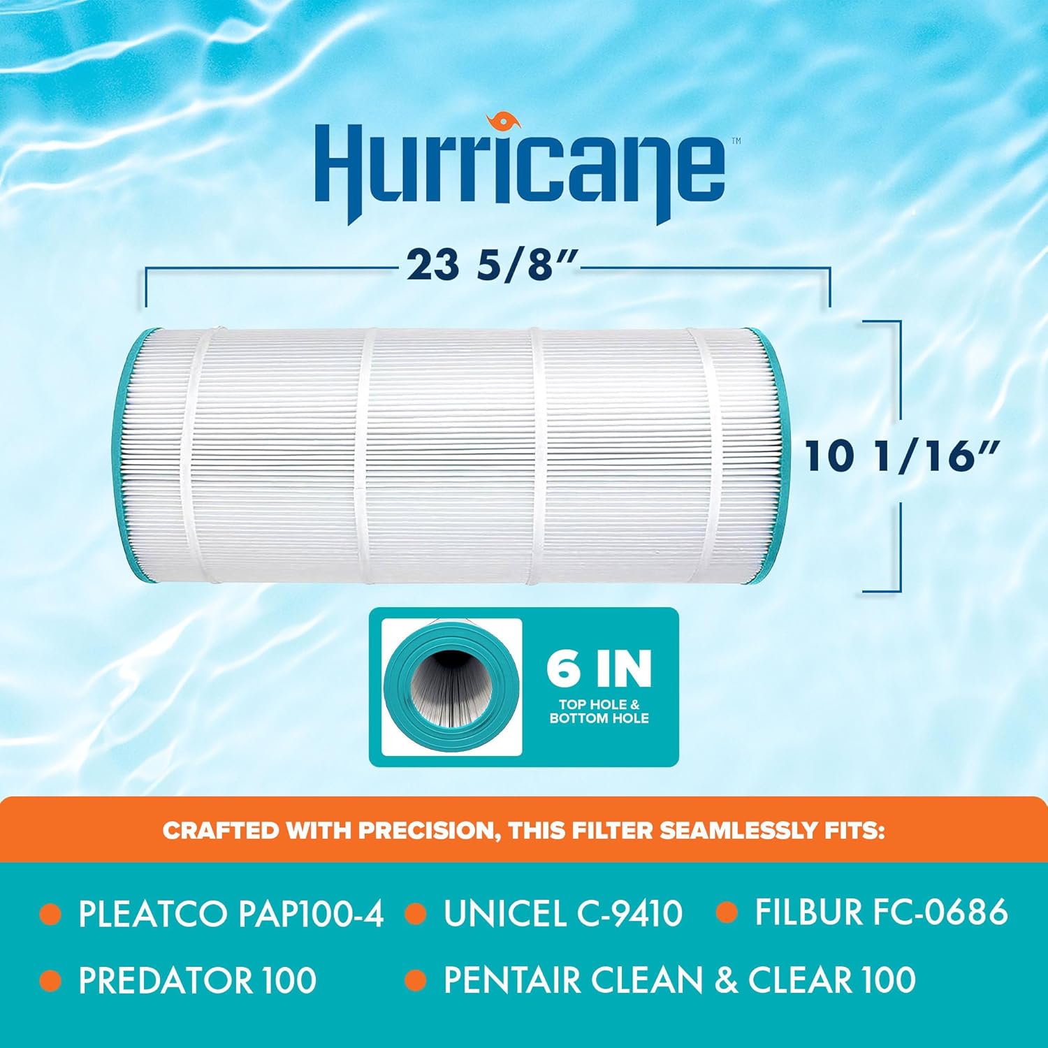 Replacement Cartridge For  Pentair Clean & Clear 100 & Predator 100  | PAP100, Unicel C-9410, Filbur FC-0686