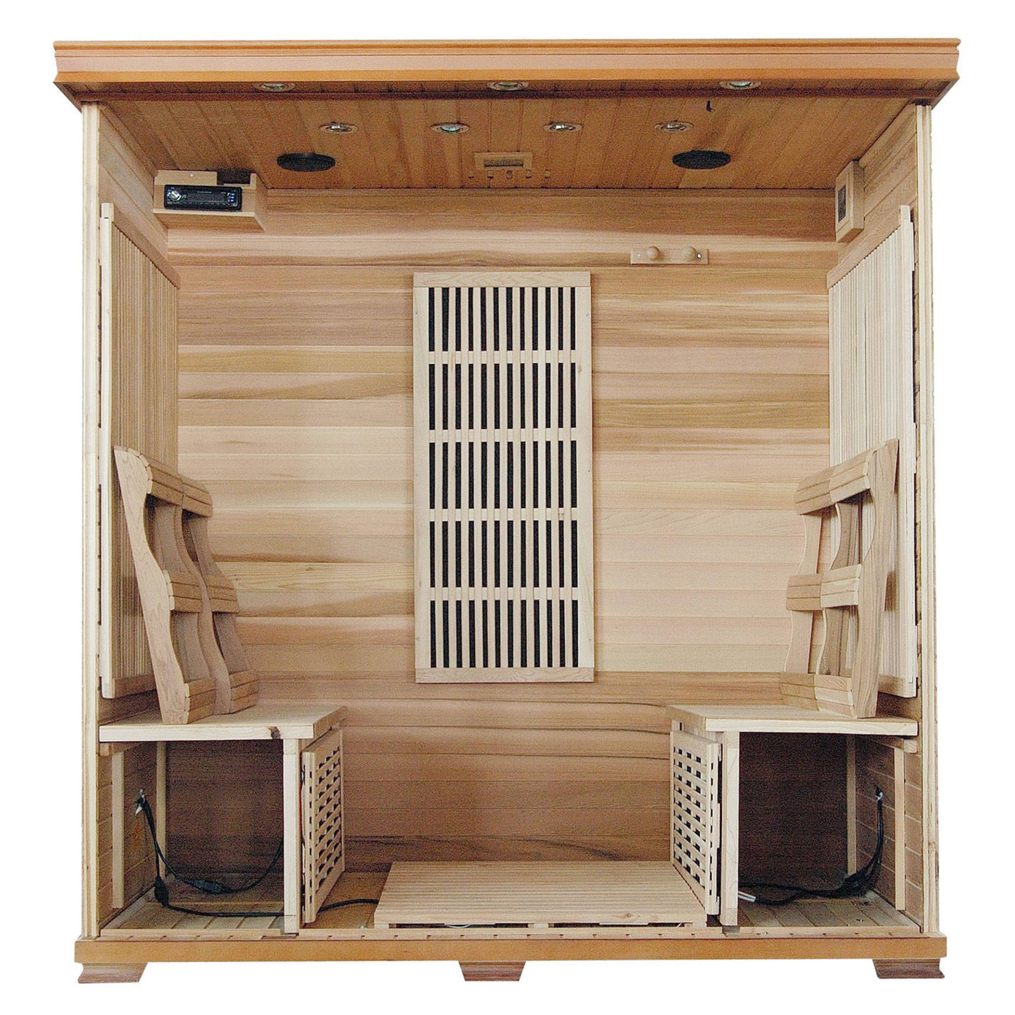 4 Person Infrared Cedar Klondike Heatwave Sauna - SA1318