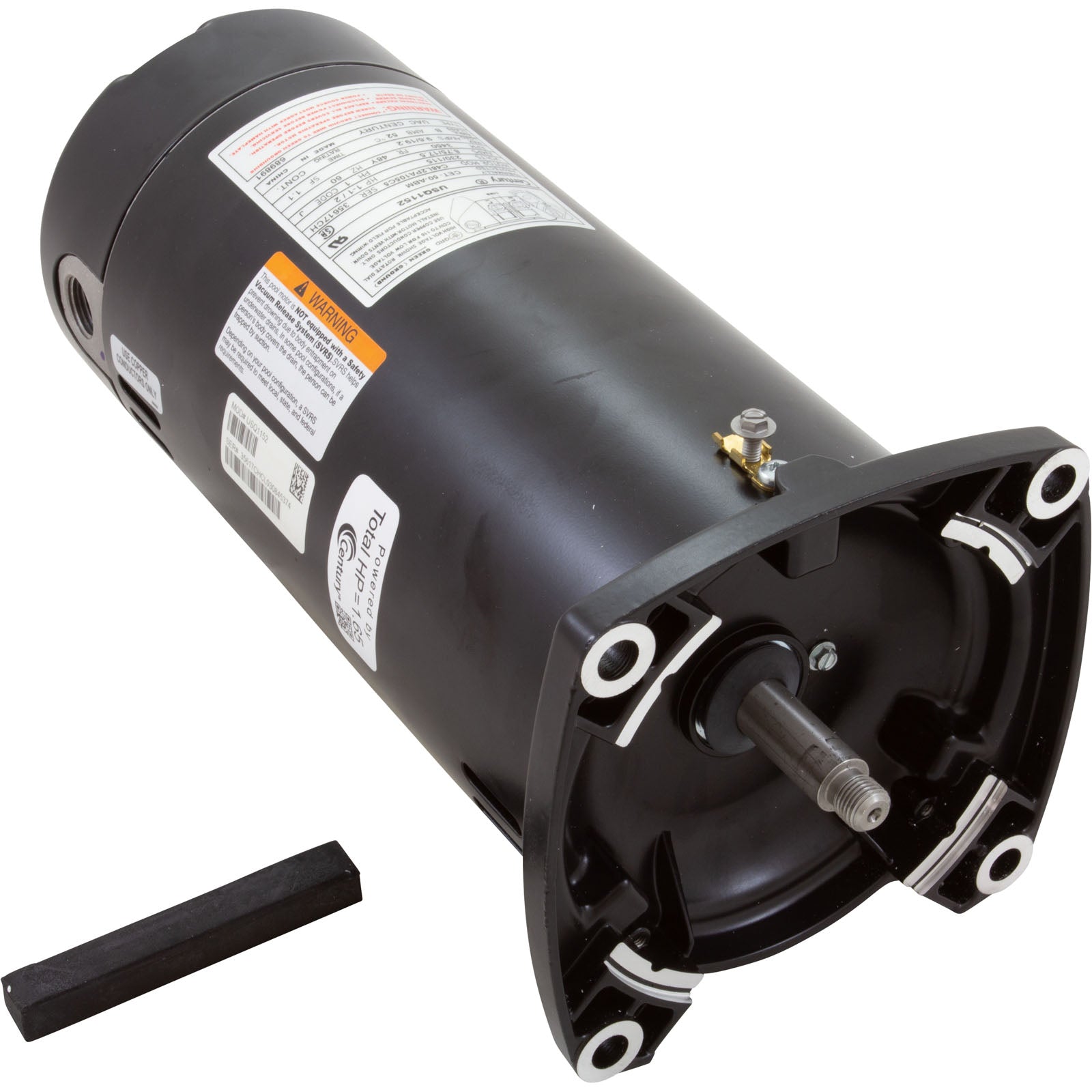 Century 1.5 hp USQ1152 48Y Replacement Pool Pump Motor | Square Flange