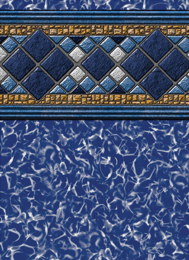18' Round Crystal Diamond Unibead Above Ground Pool Liner 52" Wall | 270018B52