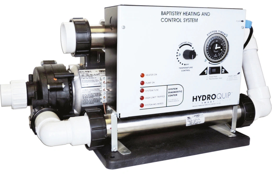 HydroQuip 11kW 240V Baptismal Equipment System with Timer BES-6005T