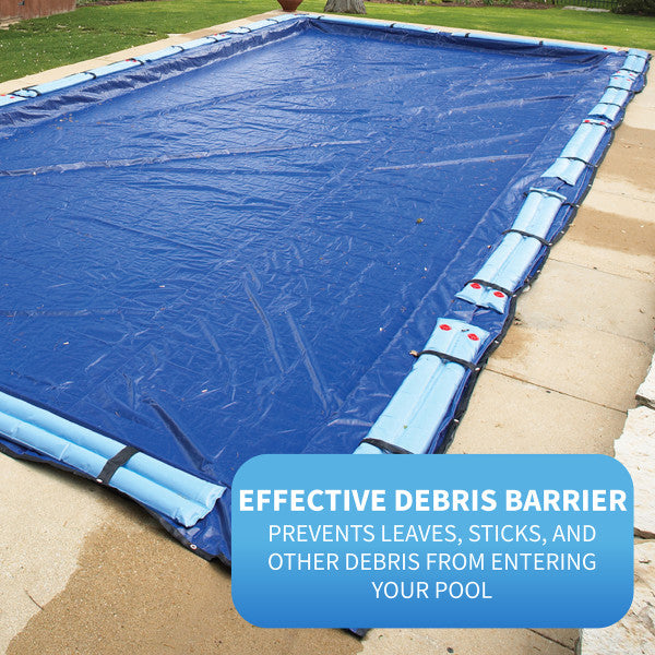 12' x 20' Rectangle 15 Year In Ground Pool Winter Cover - Blue