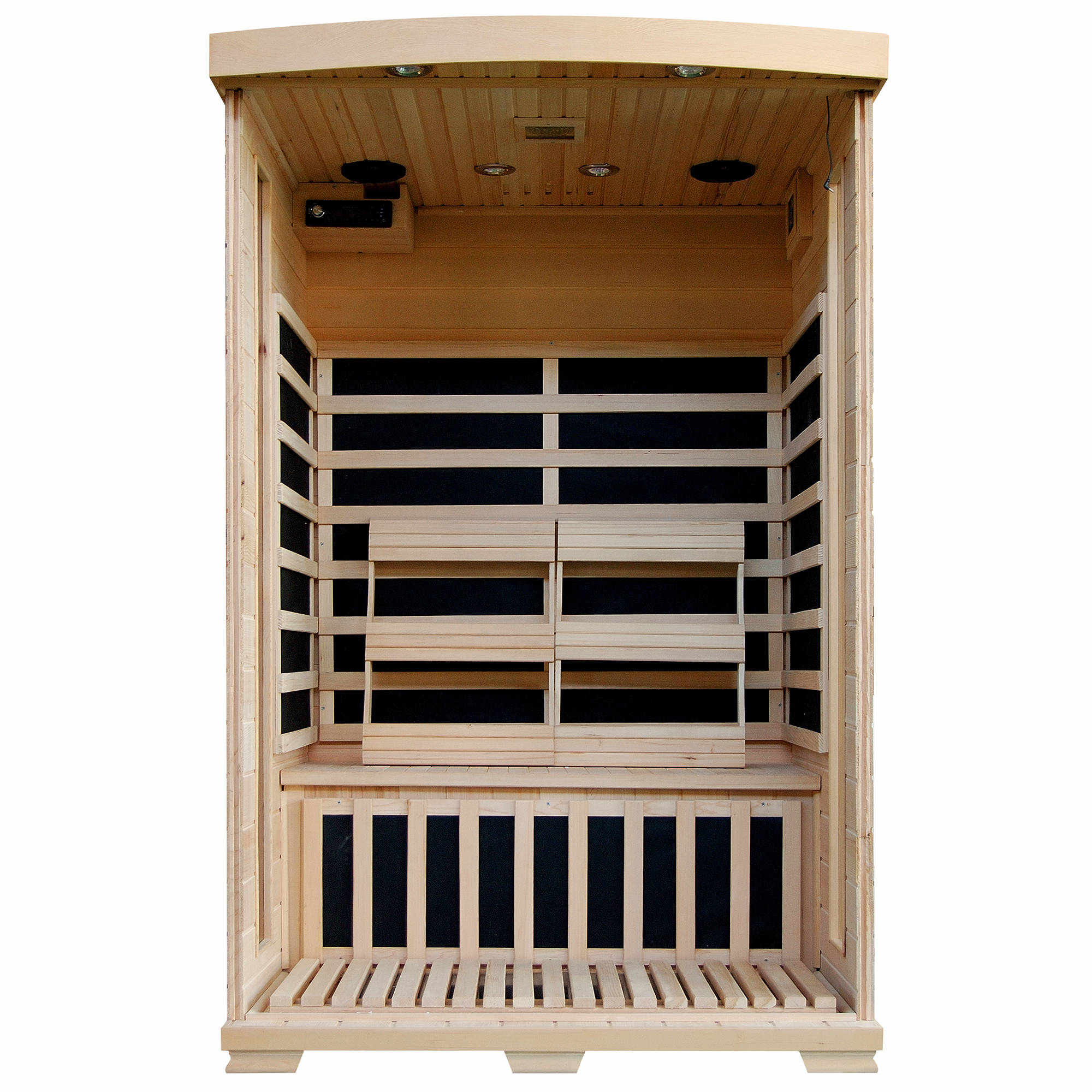Infrared 2 Person Hemlock Home Sauna With Carbon Heaters By Heatwave Saunas - Coronado - SA2409