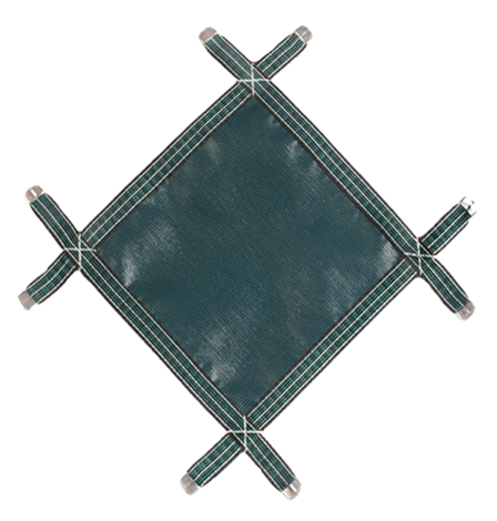16′ x 32′ Meyco Rugged Mesh Safety Pool Cover - 99% Shade