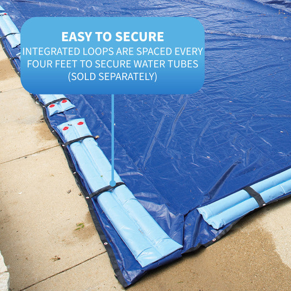 12' x 20' Rectangle 15 Year In Ground Pool Winter Cover - Blue