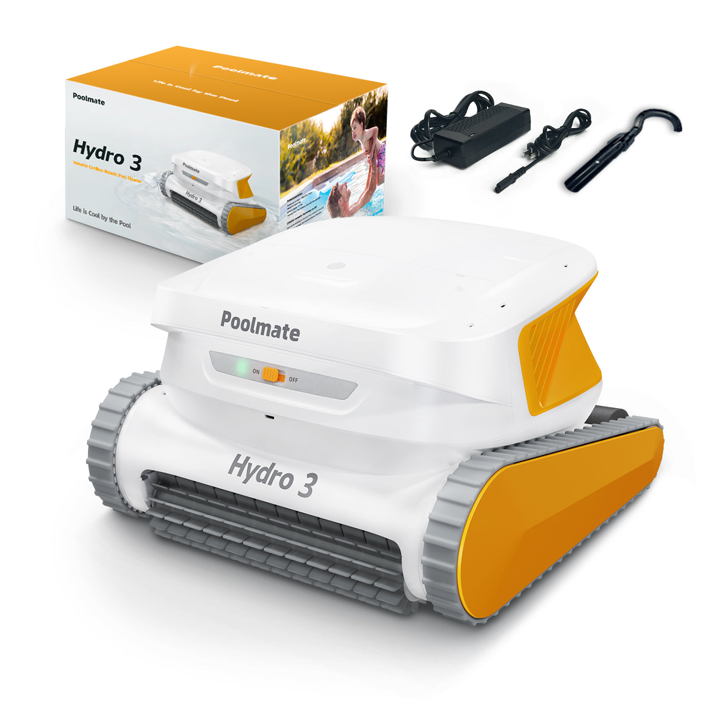 Poolmate Hydro 3 Robotic Pool Cleaner for Inground/Above Ground Pools