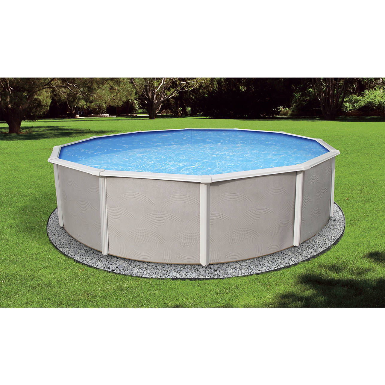 15' x 52" Round Belize Above Ground Swimming Pool