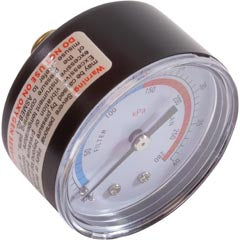 Pressure Gauge, AquaPro AL75, W/ O-Ring, 28psi, Plastic 10076-ACC