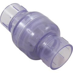 Check Valve, Flo Control 1011, 2"s, 1/2lb, Spring, Water, Clear 1011C20