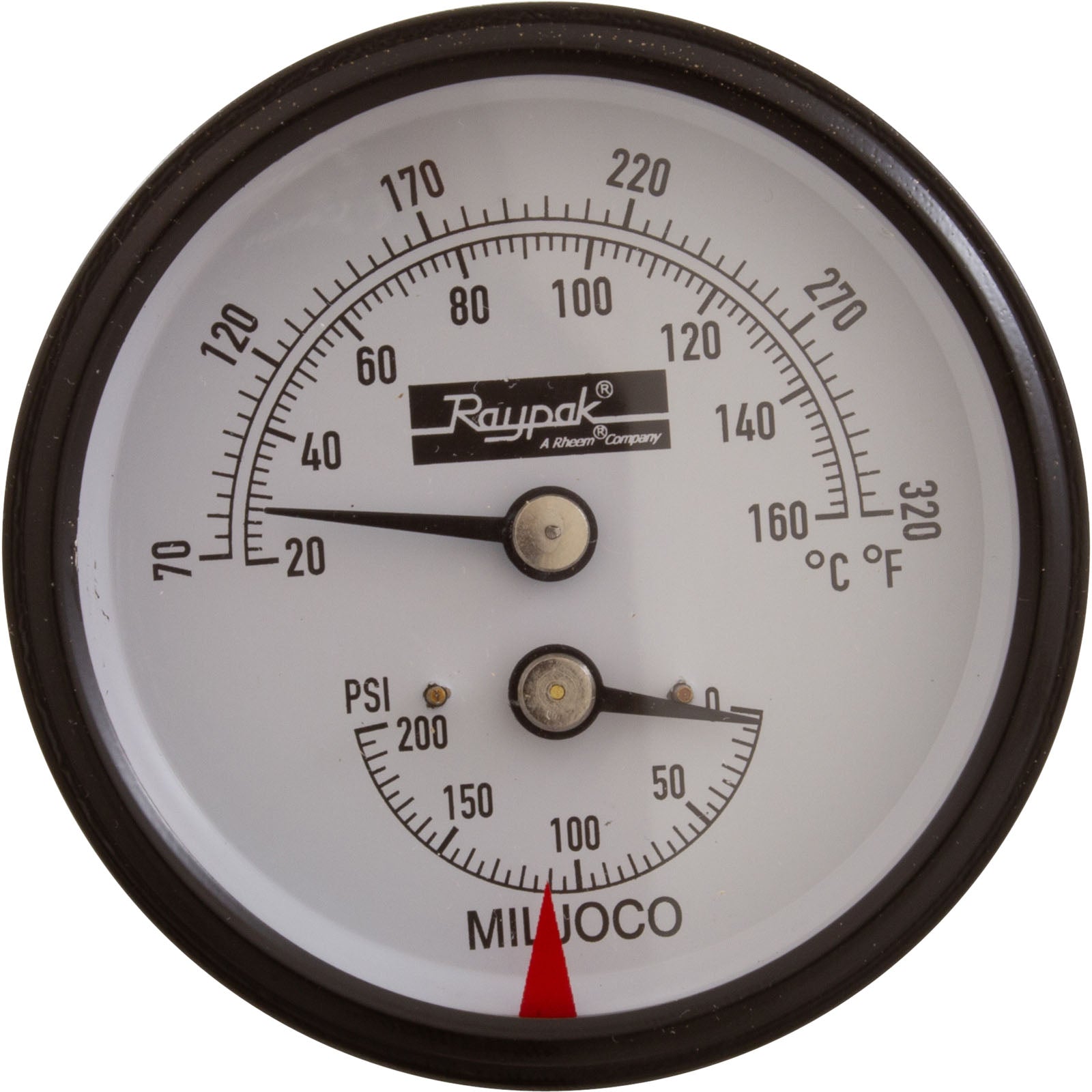 Temperature & Pressure Gauge Kit, Raypak Hydronic Heaters 007399F