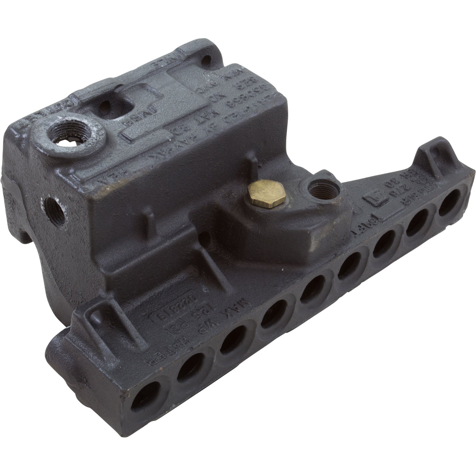 Header Cast Iron, Inlet/Outlet, Raypak 003759F