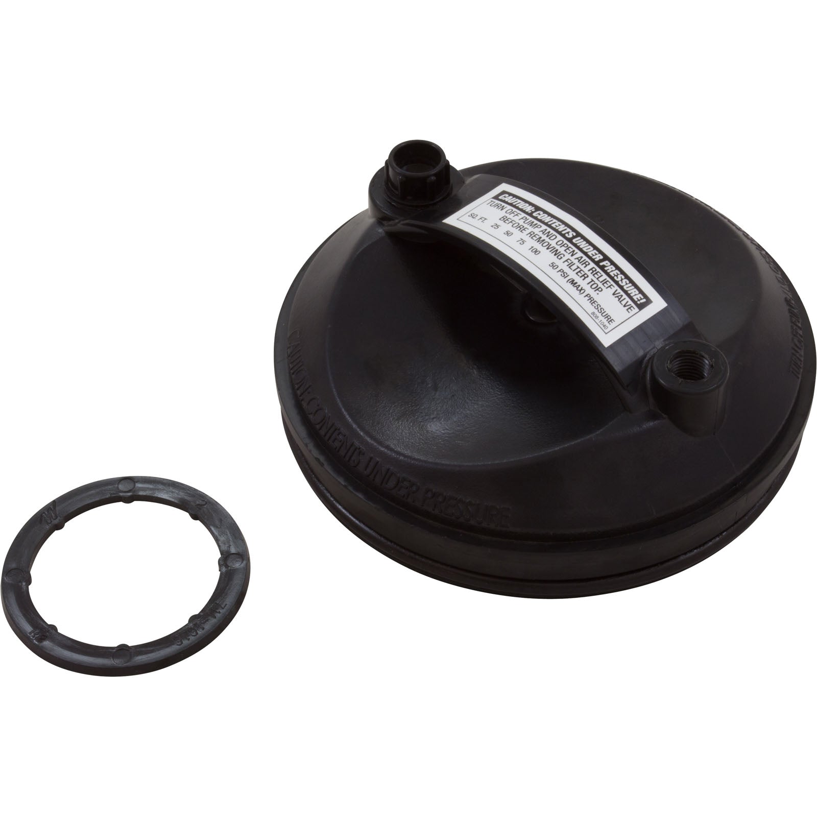 Filter Lid, Top Load-W/Plug & O-Ring, Drilled/ 550-5100D