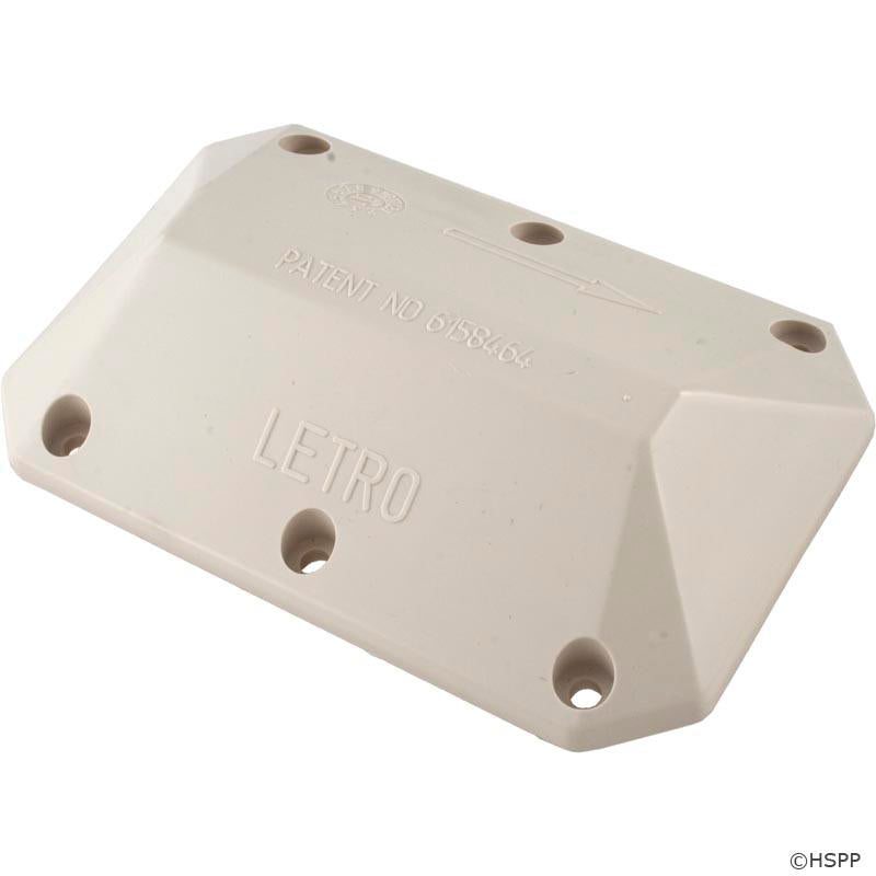 Top Cover, Pentair Letro LX2000/LX5000G Cleaners, Backup Valve E12
