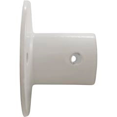 1.9" Slide Flange, White Aluminum Permacast, PF3119