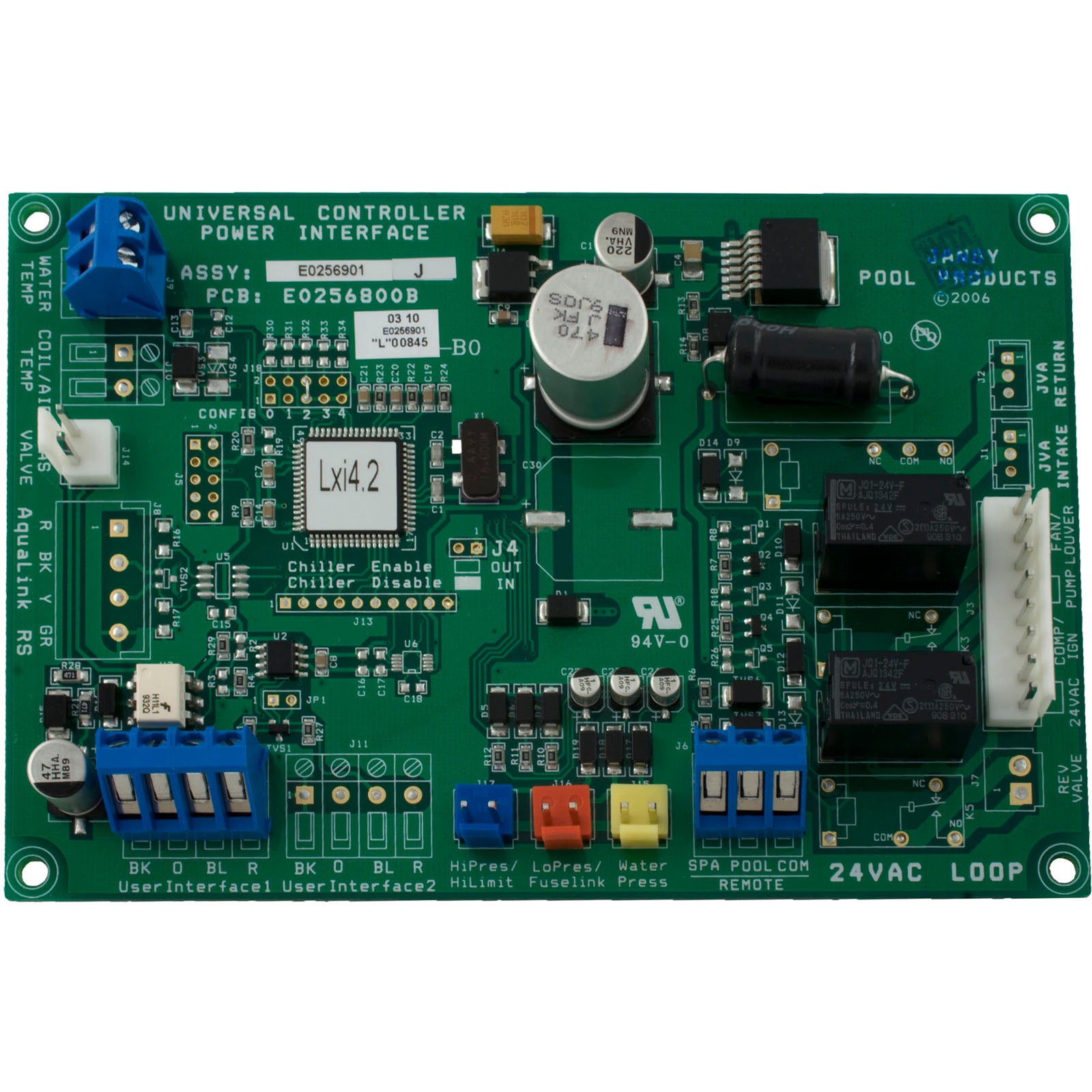 Universal Control Power Interface, Zodiac Jandy LRZE/ R0470200
