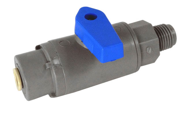 QUICK CONNECT VALVE 1/4"TUBING BY 1/4" MNPT FOR FLOW CELL, RC550054