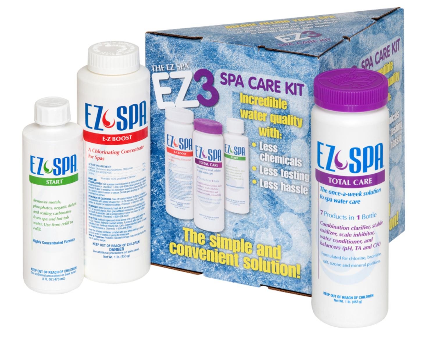 EZ Spa EZ3 Total Spa & Hot Tub Chemical Care Kit